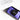 The TAVO wearable alarm clock, soft and sleek, sitting in a white box inside a purple carry couch.