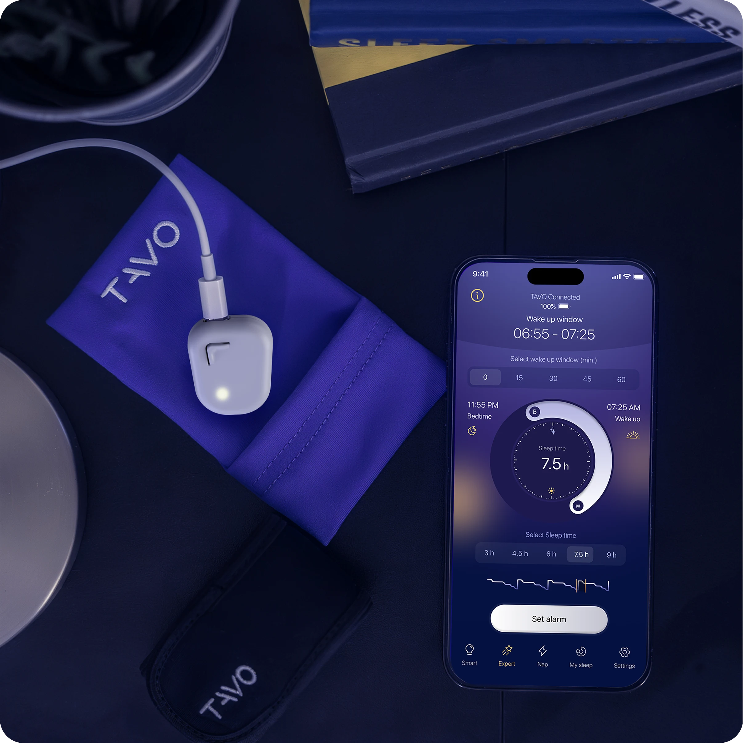 TAVO V2 - Smart | Silent | Next-Gen Alarm Clock